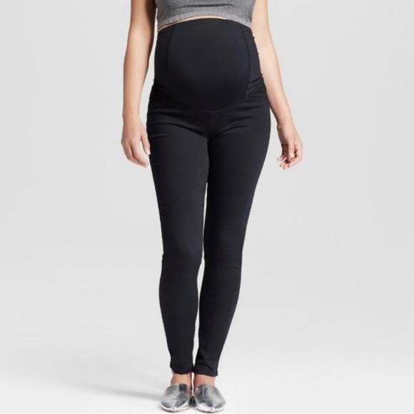 Isabel Maternity Crossover Panel Over the Belly Skinny Jeans Ladies 4 - Picture 1 of 13